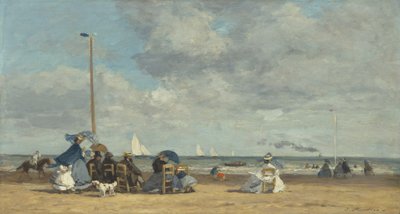 Plage à Trouville, 1864-5 - Eugene Louis Boudin